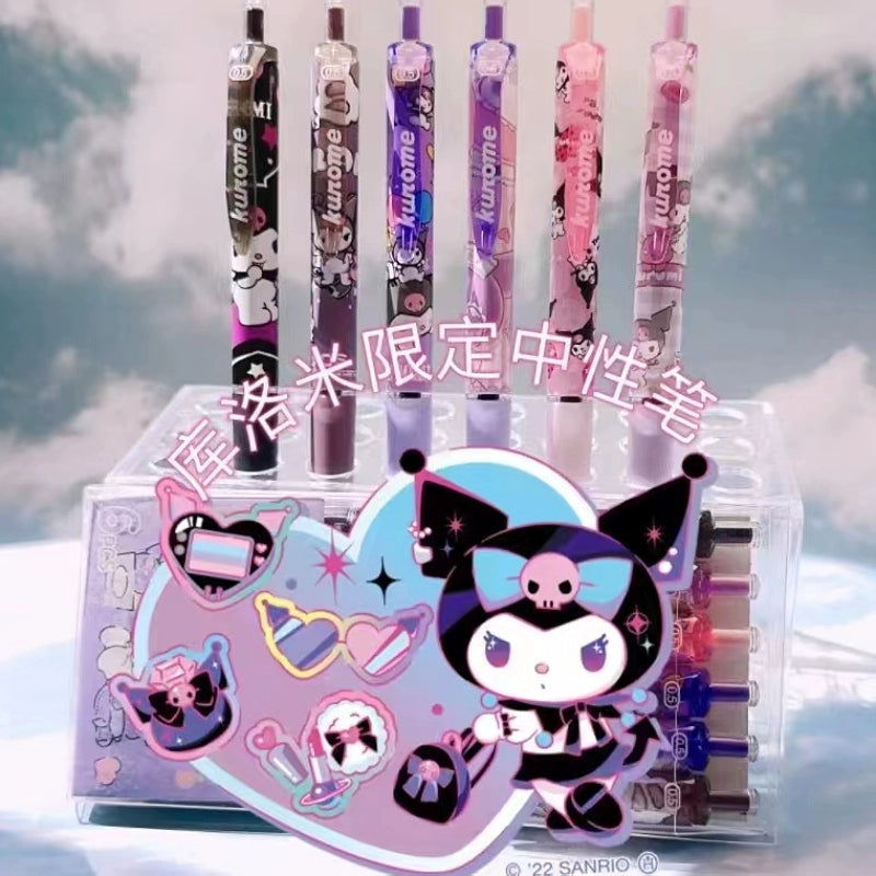 canetas em gel coloridas, com refil