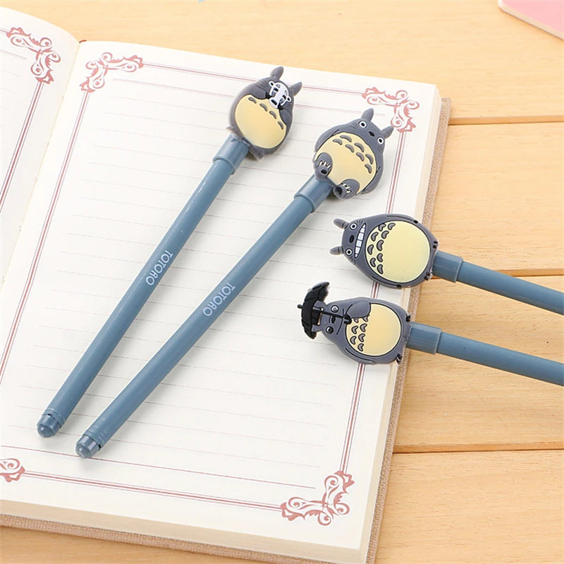 4Pcs 0.5mm Kawaii Cartoon Animal Gel Pen Quality Cute Creative Ink Pen School Office Supplies Gift