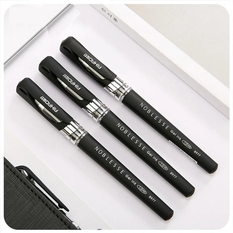 3 pcs/lot 1.0 mm Gel Pen Large Capacity Thick Office Business Pen Signature Pen For Writing Office School Supply Cute Stationery