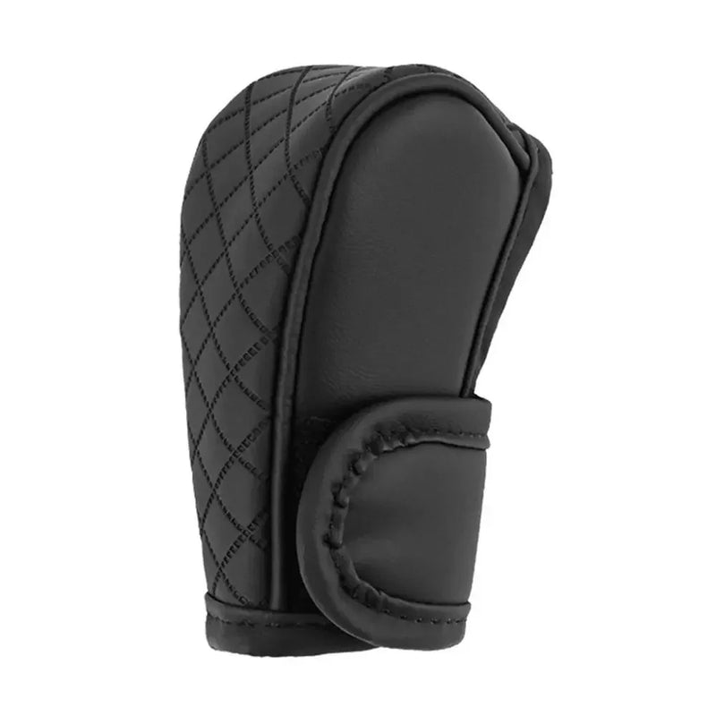 Car Shift Handle Cover PU Leather Non-Slip Wear-resistant Shift Knob Decor Protective Cover Universal Car Interior Accessories