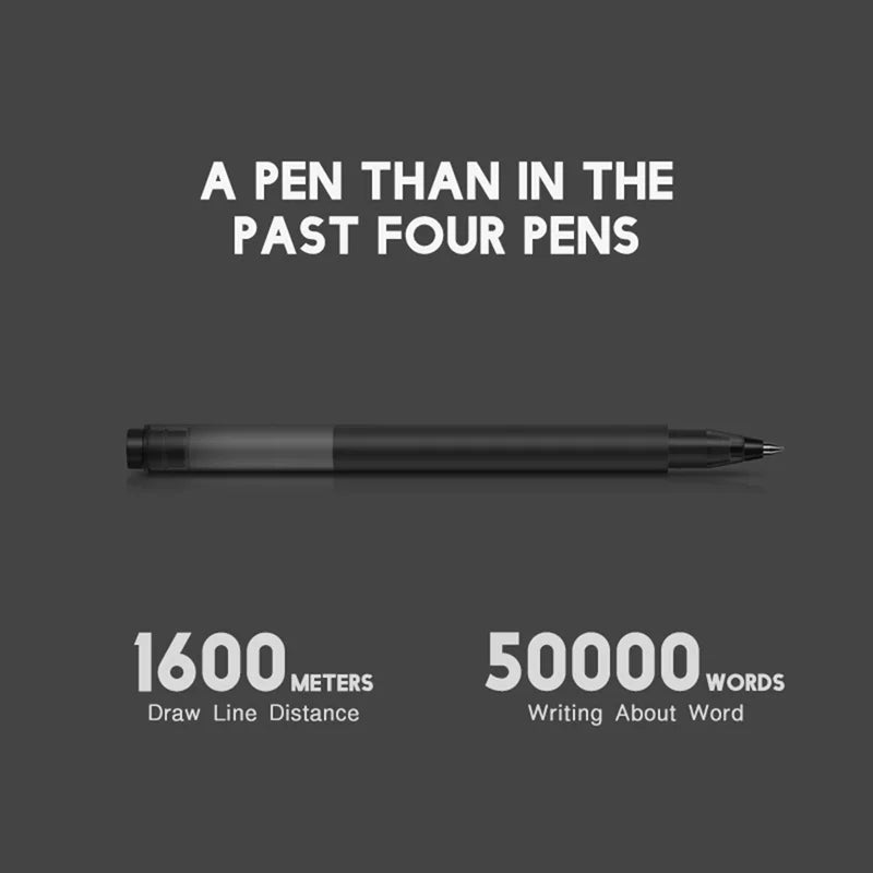 Xiaomi Mijia Gel Pen Super Durable Sign Pen Black 10pc Set Smooth Switzerland Refill Mikuni For Writing Office 0.5mm Signing Pen