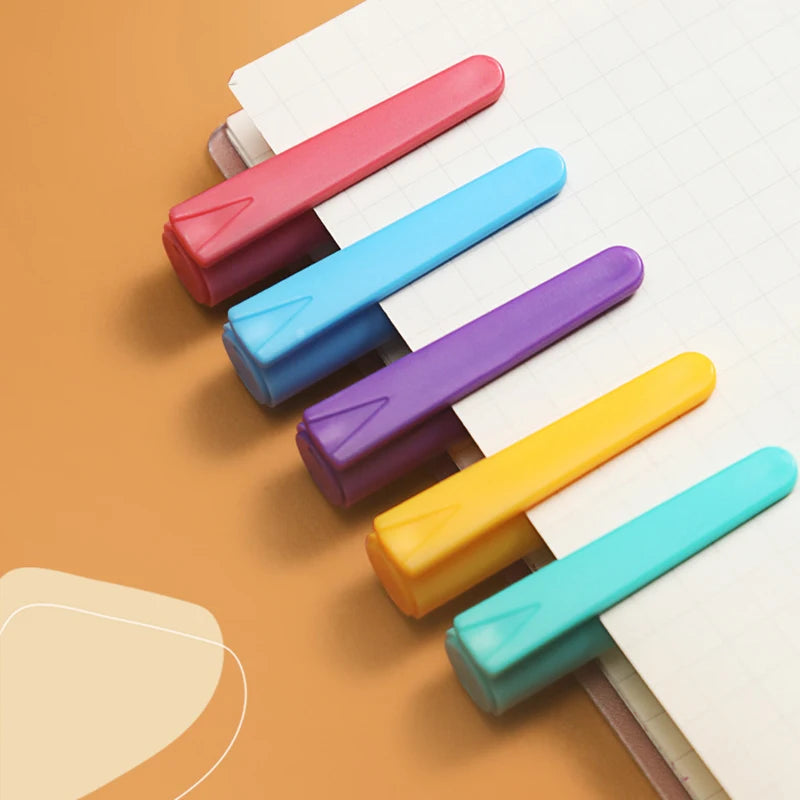 5Pcs/Set 6 Styles Color Gel Pens Cute Kawaii Korean Japanese Stationery Back To School Supplies Office Accessories