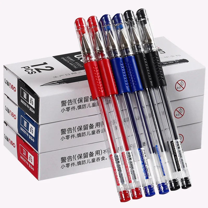 3+20Pcs Gel Pen And Refill Black Blue Red Ink Bullet 0.5mm Gel Pens School&Office Supplies Stationery With Free Shipping